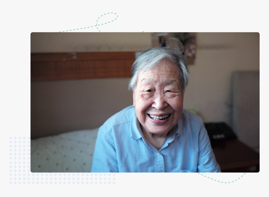 Smiling Woman@2x - Old Age, HD Png Download