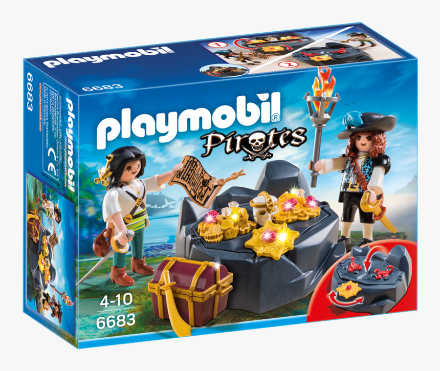 Playmobil Pirates Pirate Treasure Hideout - Playmobil Pirate Treasure Hideout, HD Png Download