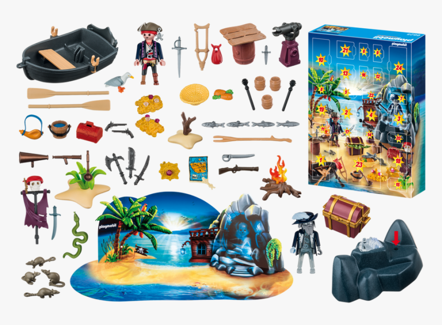 Playmobil Advent Calendar Secret Pirates Treasure, HD Png Download