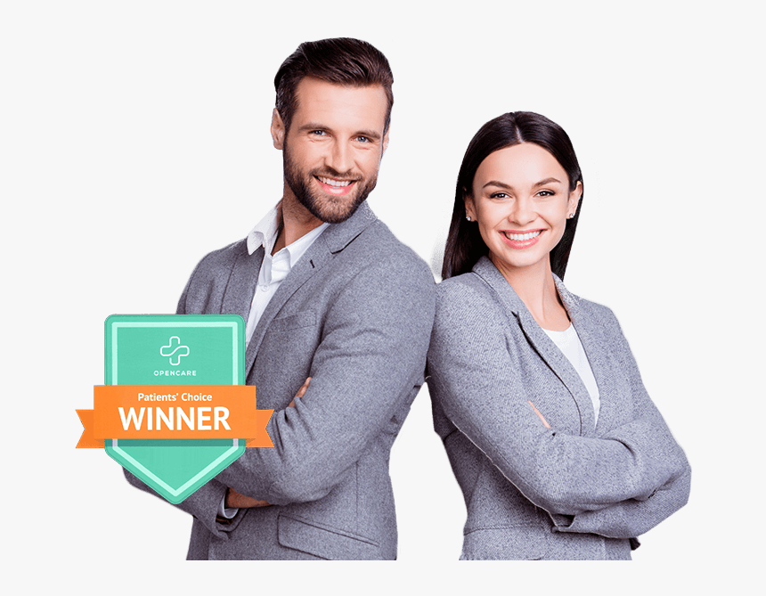 Man And Woman Standing With Arms Folded - Businessperson, HD Png Download