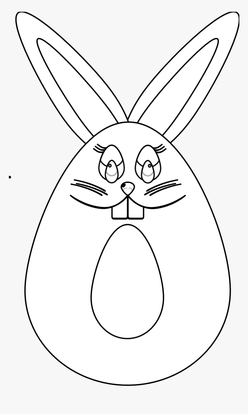 Free Black And White Bunny Pictures Download Free Clip - Cartoon, HD Png Download
