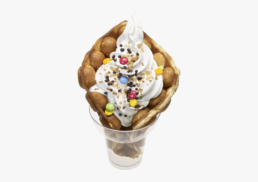 Bubble Waffle Soft Ice Cream, HD Png Download
