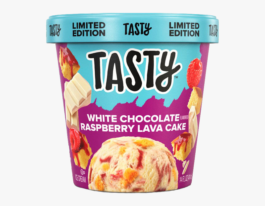 Tasty White Chocolate Raspberry Lava Cake Ice Cream, HD Png Download