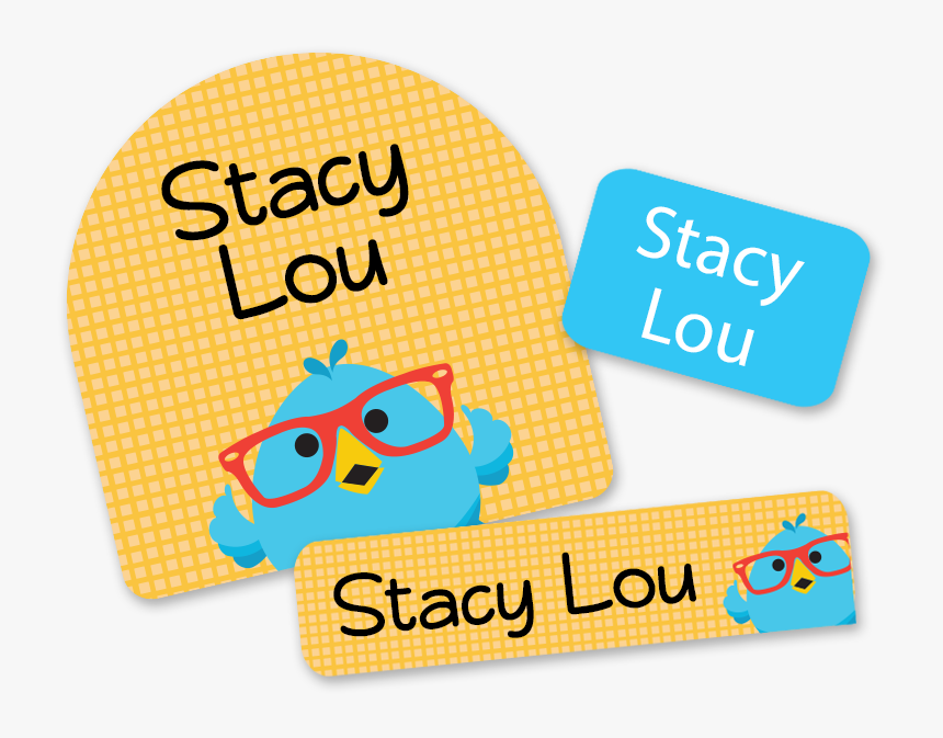 Tweet Bird Labels With Glasses, HD Png Download