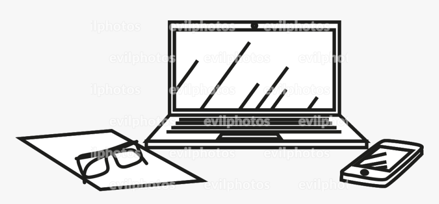 Workspace Drawing Vector And Stock Photo, HD Png Download