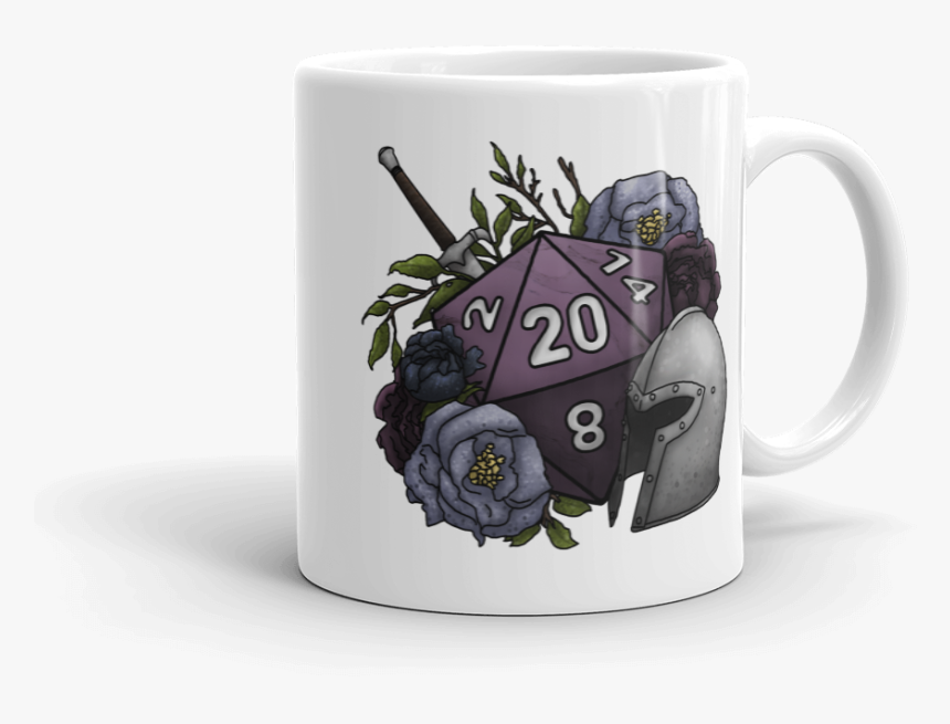 Fighter D20 White Mug - D20 Fighter, HD Png Download