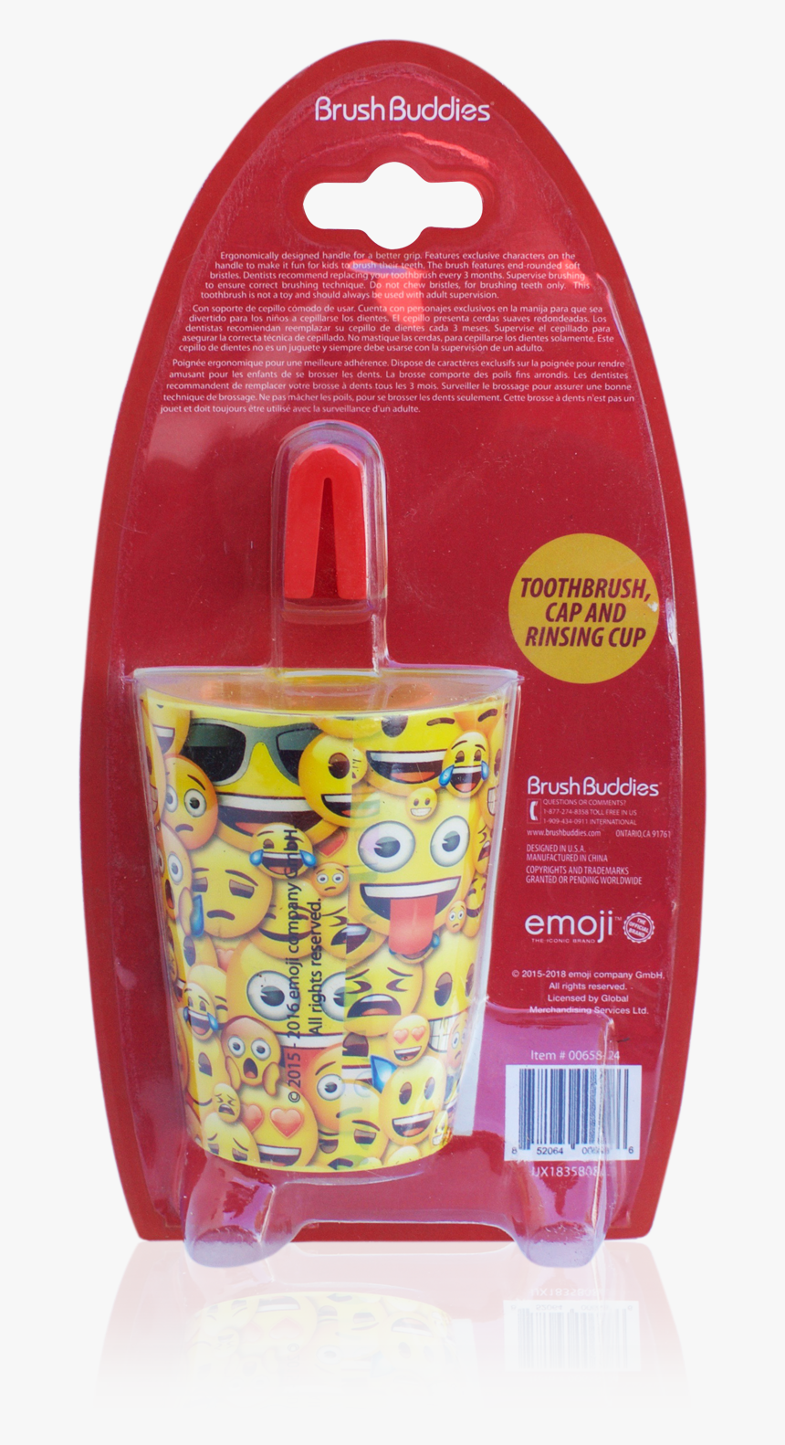 Load Image Into Gallery Viewer, Brush Buddies Emoji - Plastic Bottle, HD Png Download