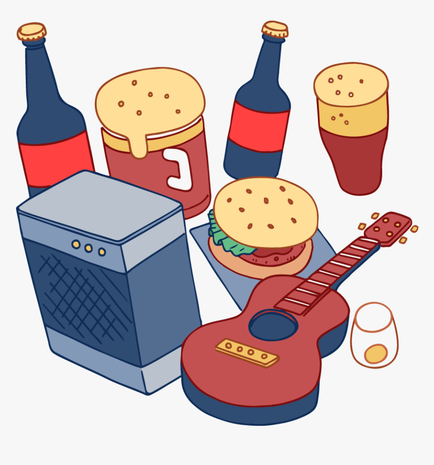 Food, Drinks, Music & More Fun Clipart , Png Download, Transparent Png