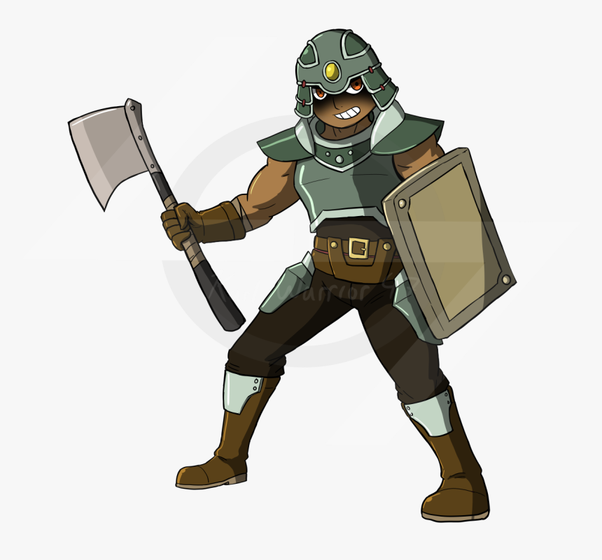 An Unnamed Warrior Approaches 
fantasy Warrior From - Cartoon, HD Png Download