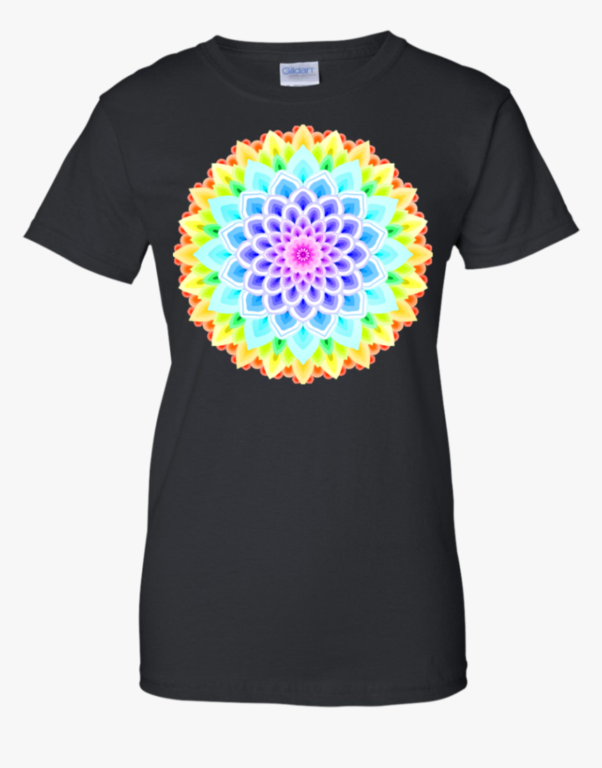 Rainbow Mandala Simple T Shirt & Hoodie - T-shirt, HD Png Download