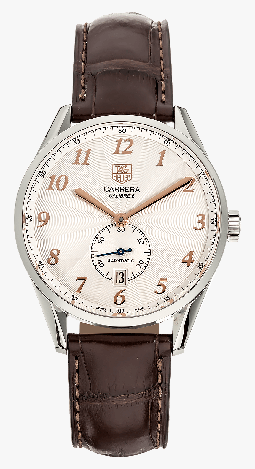 Carrera Calibre 6 Heritage Stainless Steel Automatic - Patek Philippe Calatrava Moonphase, HD Png Download