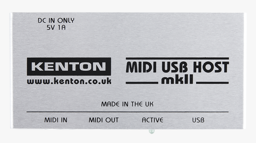 Kenton Midi Usb Host Mk2 - Label, HD Png Download