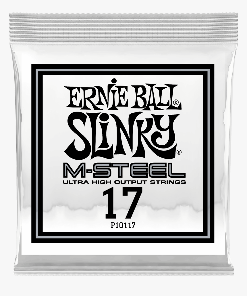 017 M-steel Plain Electric Guitar Strings 6 Pack - Ernie Ball, HD Png Download