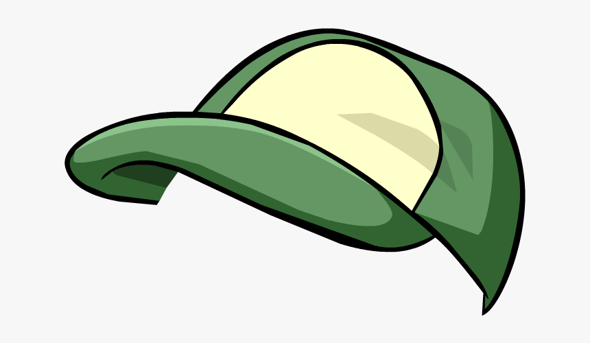 Green Cap Png - Green Hat Club Penguin, Transparent Png