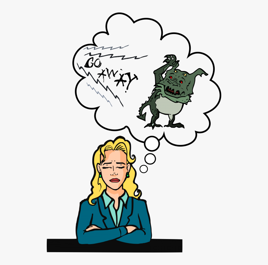 Shouting Away The Imp - Cartoon, HD Png Download