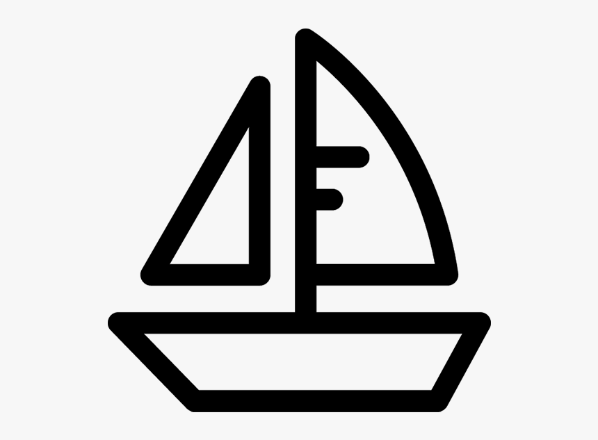 Boat Emoji Black And White Jpeg, HD Png Download