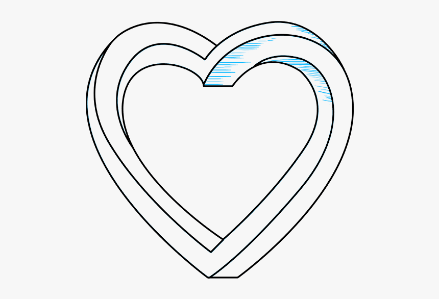 How To Draw Impossible Heart - Heart, HD Png Download