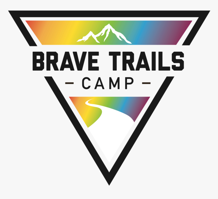 Bt Rainbow Triangle Black - Brave Trails, HD Png Download