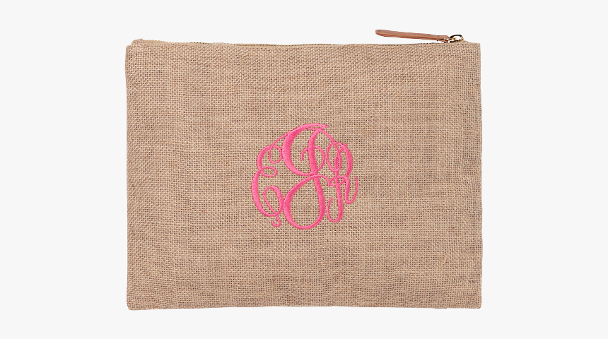 Burlap Zip Pouch - Stitch, HD Png Download