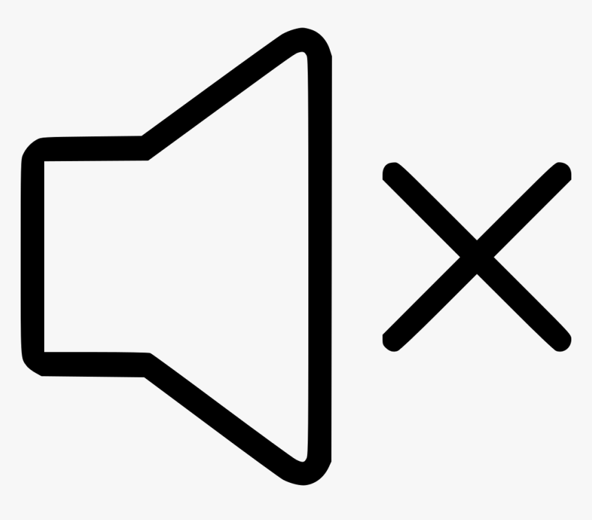 Transparent Speakers Art Png - Sound Symbol With X, Png Download