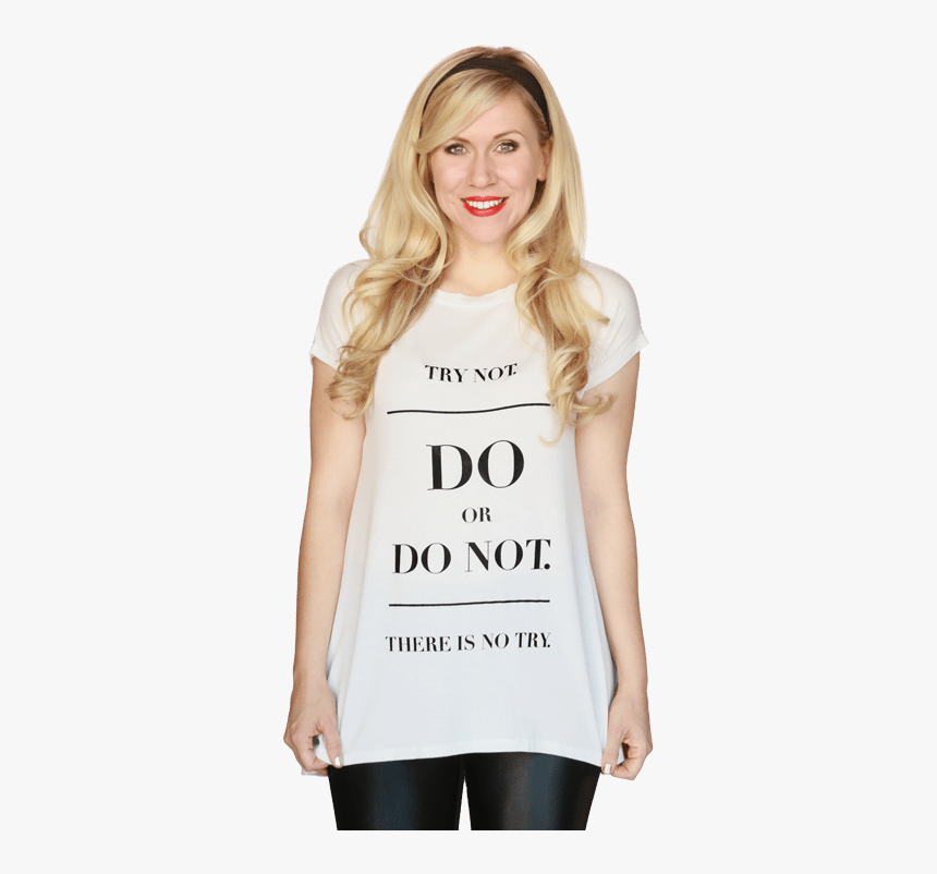 Try Not Triangle Chiffon Tee - Girl, HD Png Download