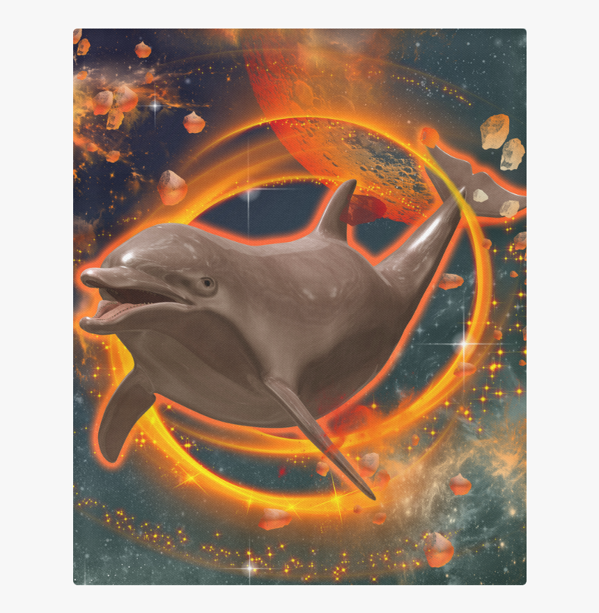 Jumping, Dolphin Duvet Cover 86 X70 - Dolphin On Fire, HD Png Download