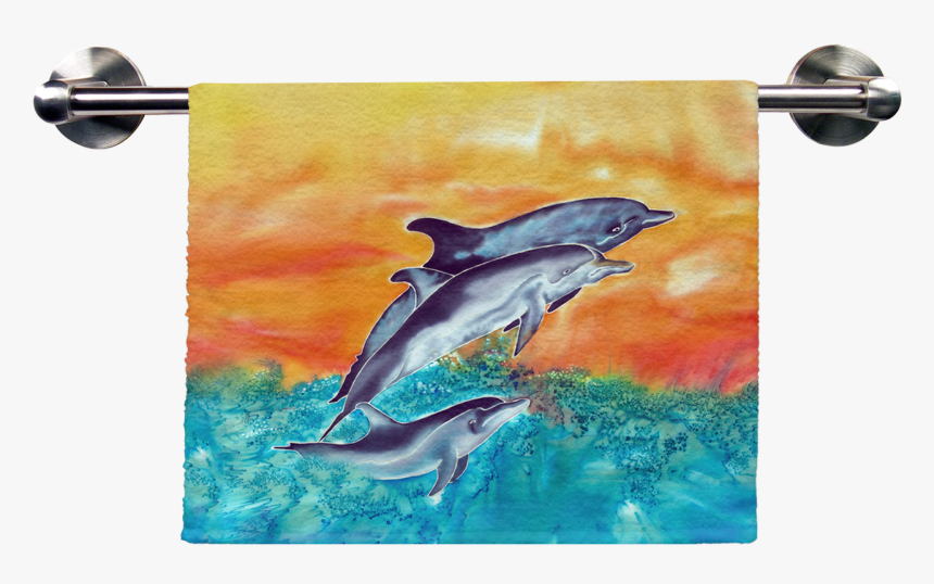 Dolphins Hand Towel - Towel, HD Png Download