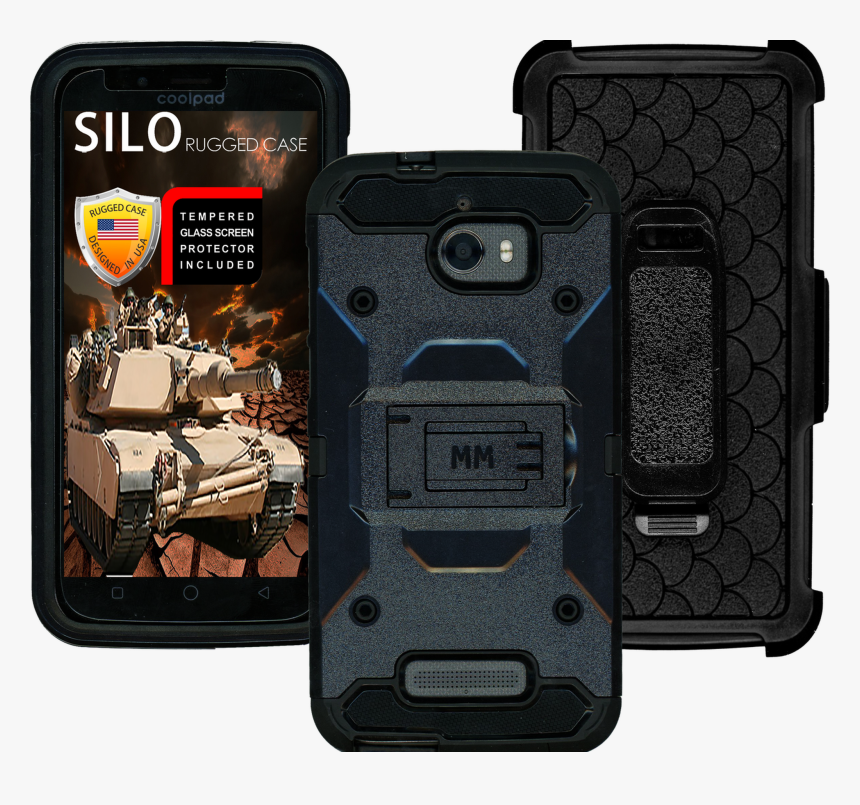 Coolpad Defiant Mm Silo Rugged Case Black, HD Png Download