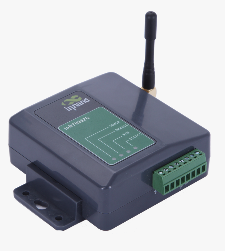 Inhand Networks Indtu332 Industrial Serial To Cellular - Electronic Component, HD Png Download