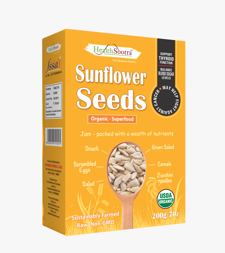 Sunflower-seeds - Breakfast Cereal, HD Png Download