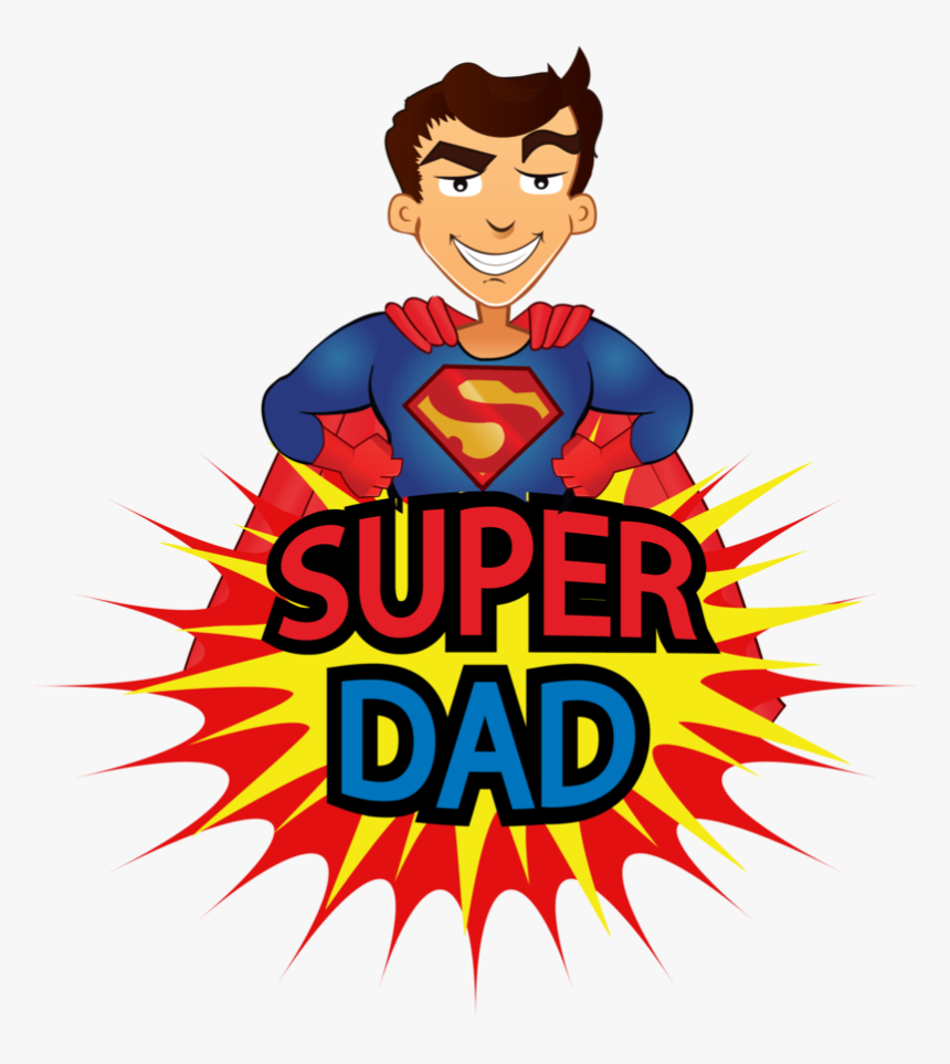 Art Superhero Mug Father Superman Free Download Png - Cartoon, Transparent Png