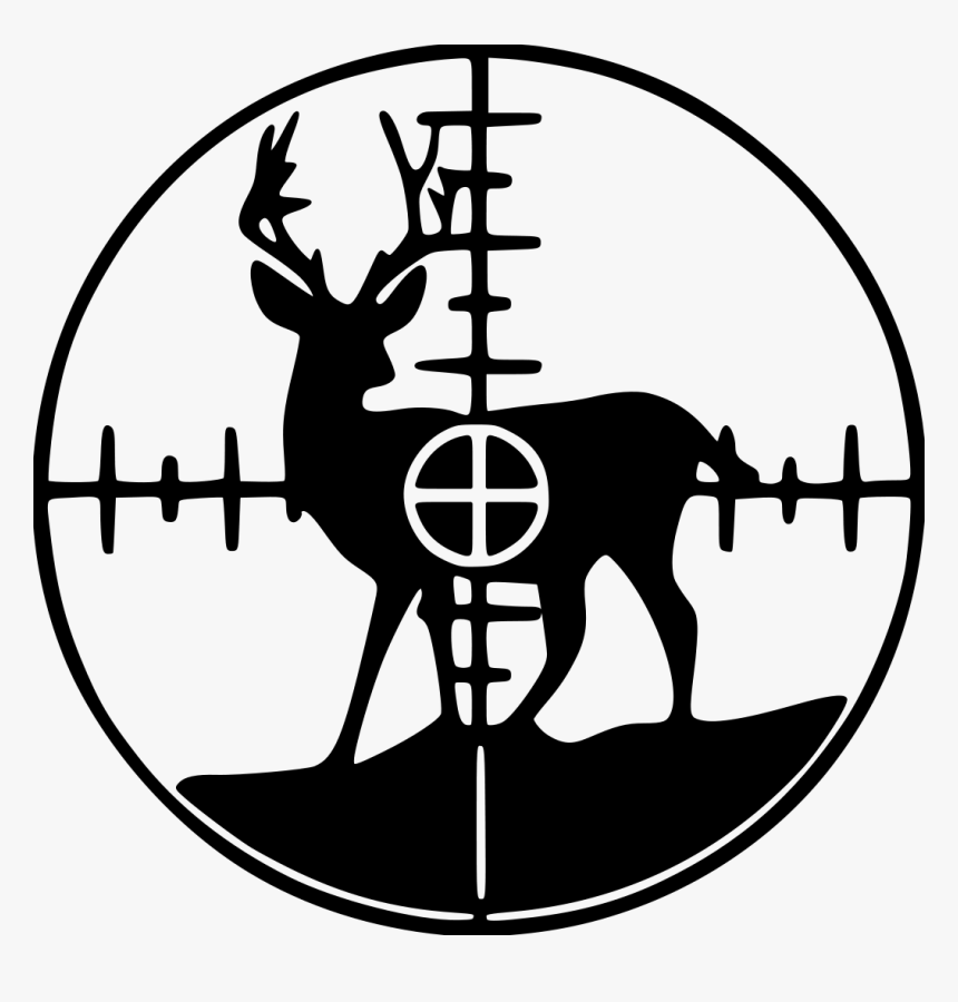 Deer In Crosshairs Clip Art, HD Png Download