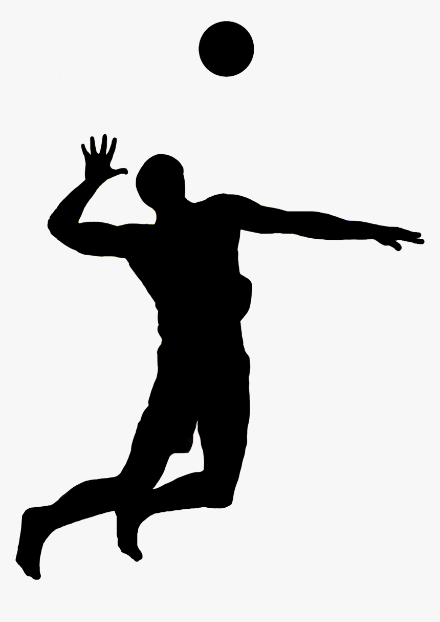 Transparent Volleyball Vector Png - Volleyball Player Silhouette Png, Png Download