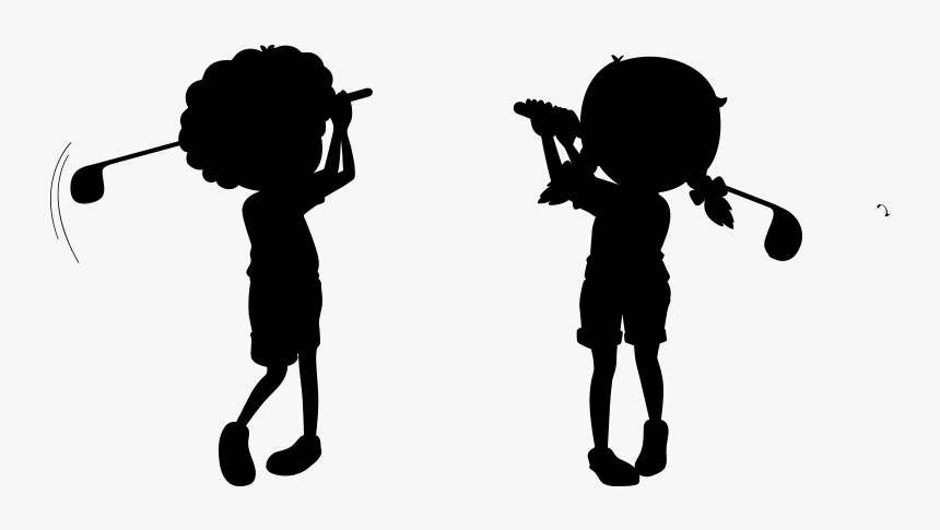 Golf Kids Playing - Illustration, HD Png Download