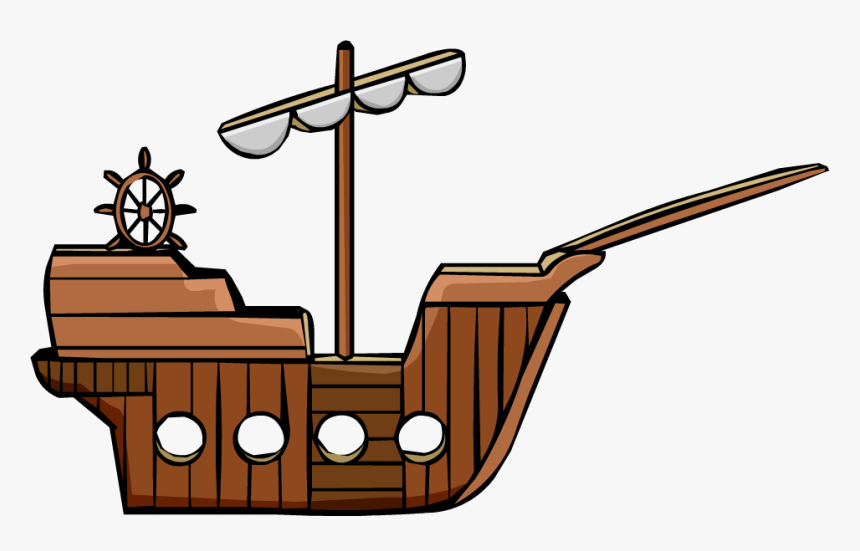 Free Pirate Ship Png - Club Penguin Pirate Ship, Transparent Png