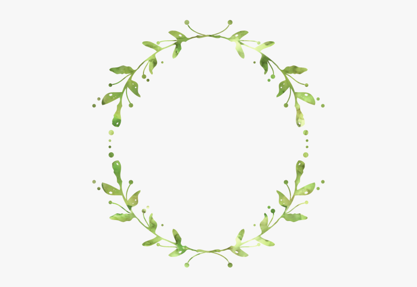 Wreath Leaf Garland Crown - Green Leaves Wreath Png, Transparent Png