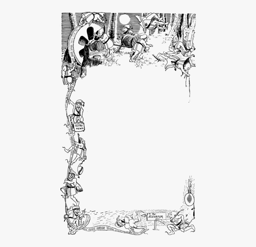 Picture Frame,line Art,flower - Clipart Movie Frames, HD Png Download