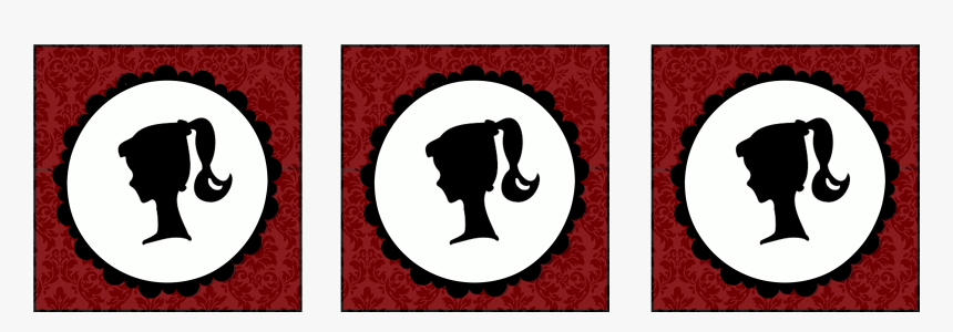 Red And Black Vintage Barbie Tags - Barbie Theme Party Printables, HD Png Download
