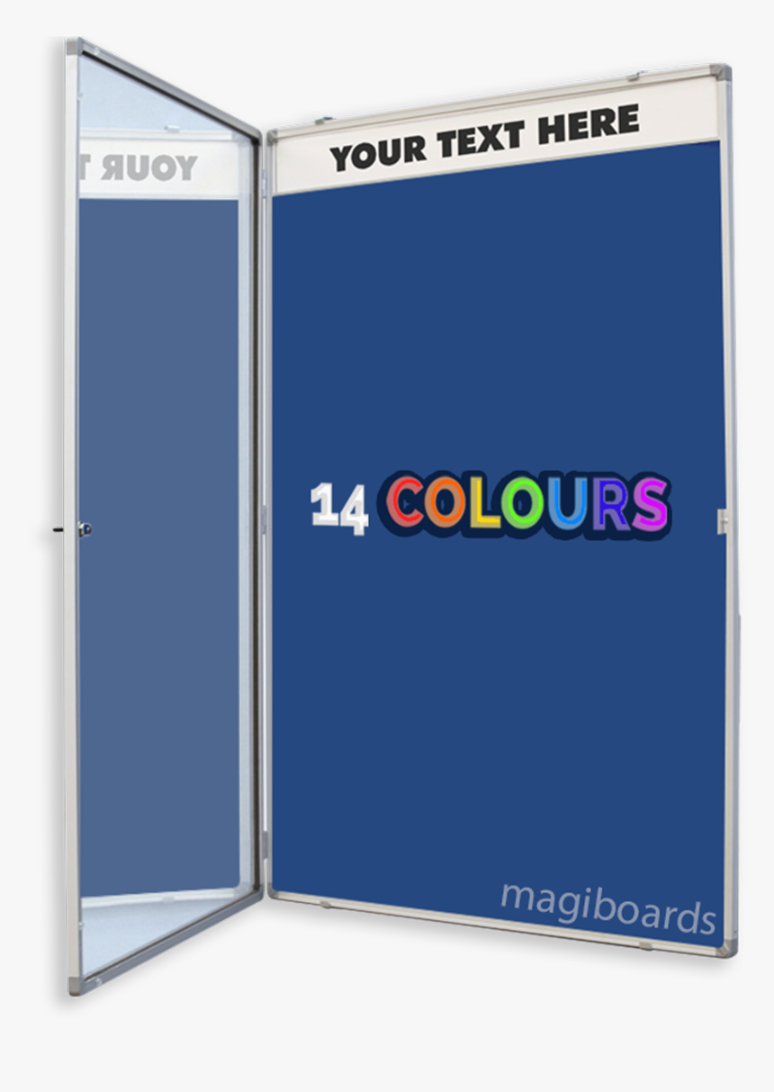 Lockable Colour Choice Notice Boards With Custom Printed - Book Cover, HD Png Download