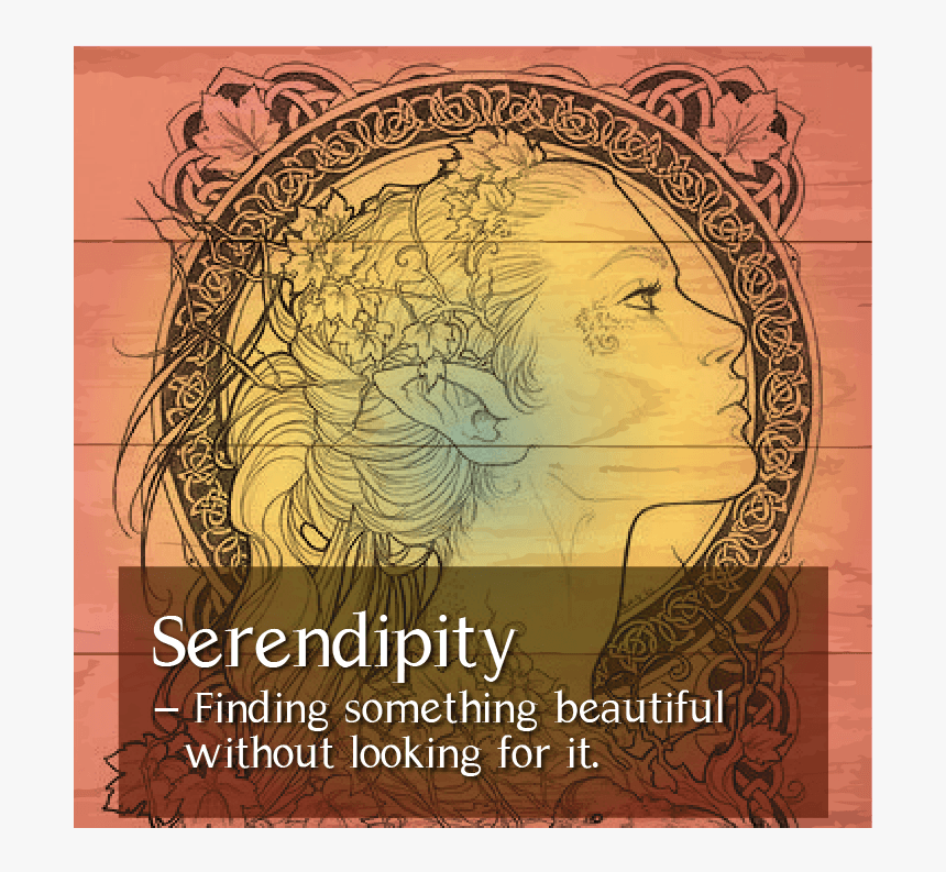 Banner Serendipity Icon Flat Vector Illustration Design - Elvish Colouring Pages, HD Png Download
