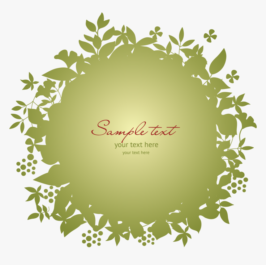 Green Wreath Png, Transparent Png