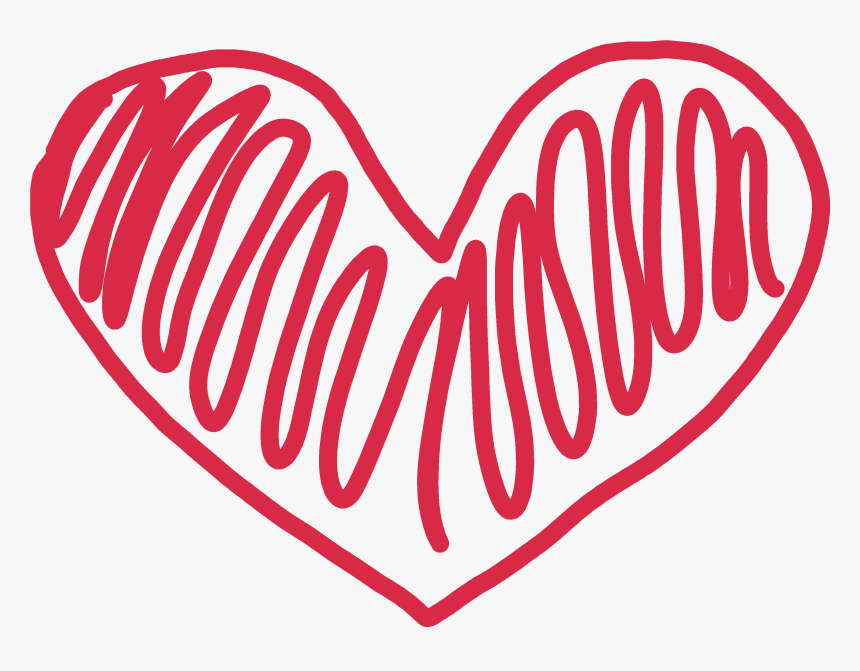 Opulent Design Heart Black And White Outline Heart- - Heart Shape Doodle Png, Transparent Png
