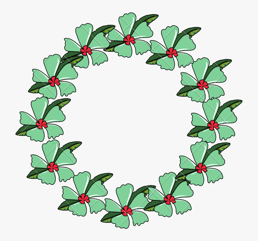 Transparent Green Wreath Png, Png Download