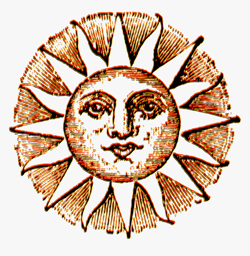 This Free Icons Png Design Of Vintage Sun - Vintage Sun Png, Transparent Png