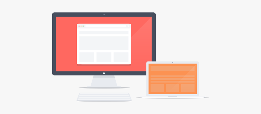 Flat Design Web Banner Png, Transparent Png