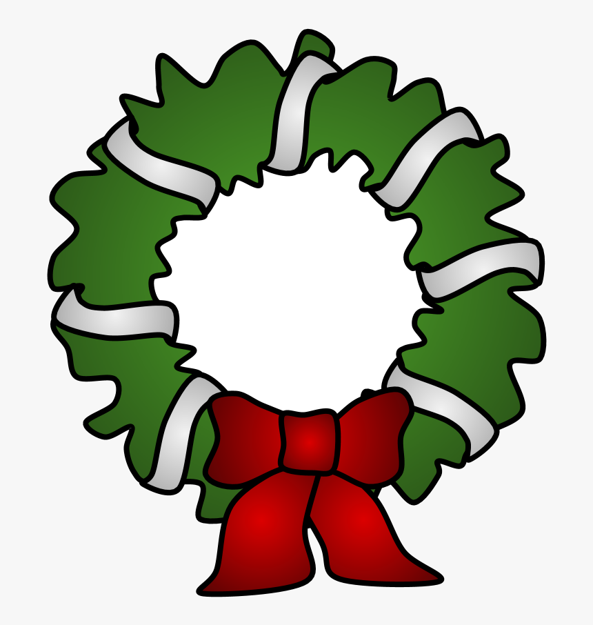Wreath, Silver Tinsel, HD Png Download