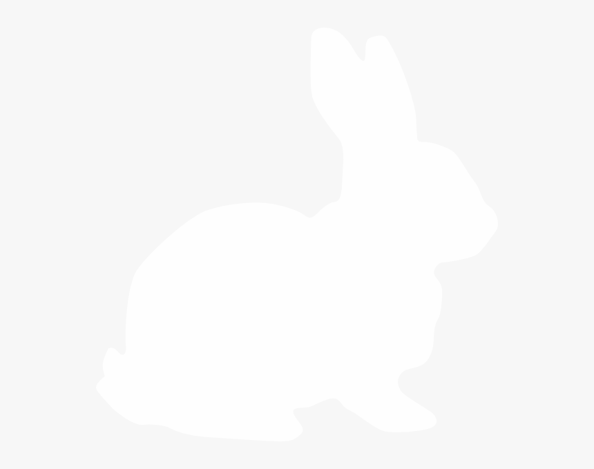 White Rabbit Silhouette Vector, HD Png Download