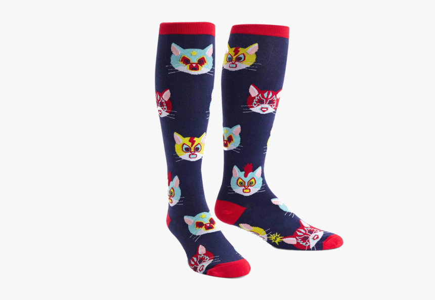 Gato Libre Cat Knee High Socks - Sock, HD Png Download
