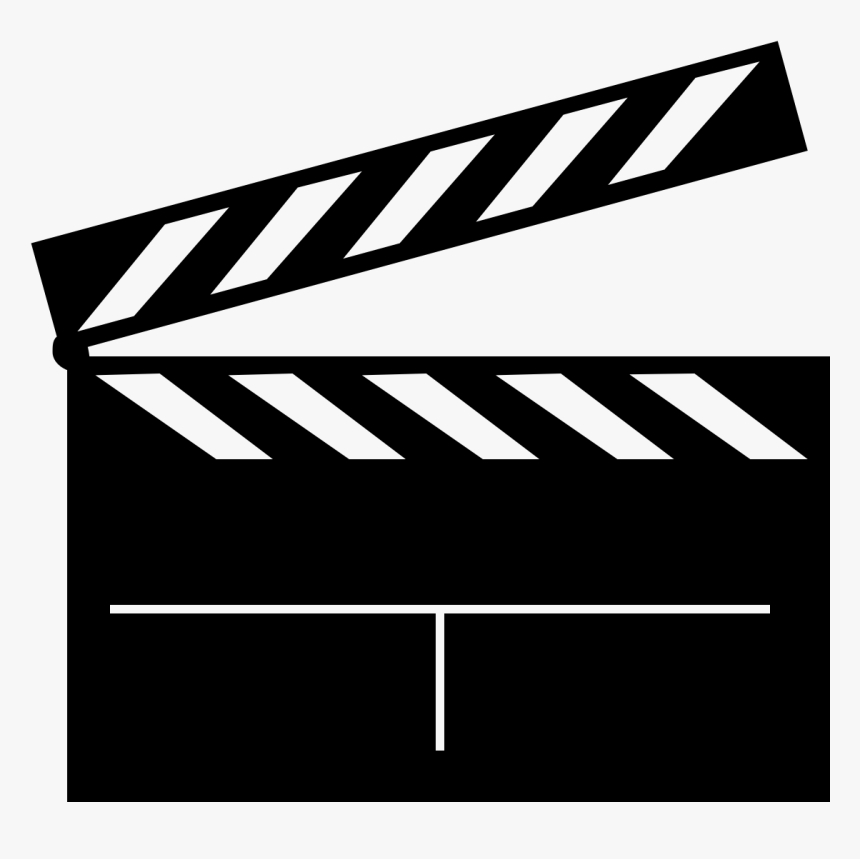 Film Clapperboard Silhouette Hollywood Youtube - Film Silhouette, HD Png Download