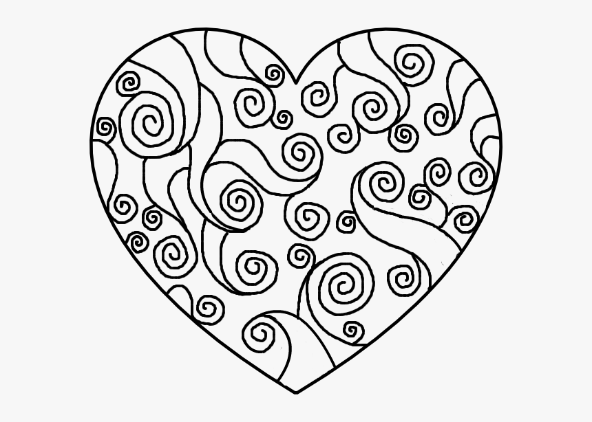 Transparent Doodle Hearts Png - Circle, Png Download